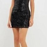 VICI NWT Black Sequin Cowl Neck Mini Dress Photo 0