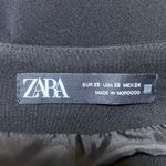 ZARA  Black Ruffle Zip Tie Waist Mini Tennis Golf A-Line Flared Skirt Skort Sz XS Photo 3