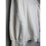 Karlie Neutral Puff Sleeve Embroidered Sweatshirt Sz. M Photo 2