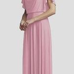 Jenny Yoo JY • NWT JY511 Sueded Rose Pink Maracaine Jersey Bridesmaids Dress Photo 0