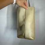 Tory Burch  | NWOT Metallic Perry Leather Tote Golden Large Purse Shoulder Bag Photo 12