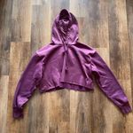 Champion  Purple Cropped Hoodie Photo 0