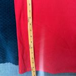 Haute Monde ‎ Red Stretch Ribbed Jersey Knit Side Slit Bodycon Scoop Maxi Dress S Photo 12