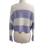 Moon & Maddison Women's moon & madison Sweater, Size S, Lavender and White Photo 3