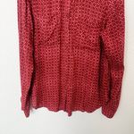 Anthropologie [] Holding Horses Red Sammie Button Down Blouse Western Sz Large L Photo 3