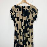 Donna Karan  Printed Velvet Extended Shoulder Dress Knee Length Cocktail US 6 NWT Photo 9