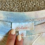 Lounge Colsie Rainbow Tie Dye Cropped  Sweatshirt Photo 3