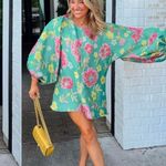 Arianne Elmy Good Luck Dress Green Floral Jacquard NWT size XS Photo 2