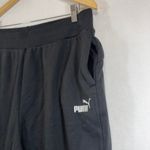 Puma NWT  XL‎ Essential Jersey Knit Cuff Blue Sweatpants Logo Cozy Lounge Summer Photo 1
