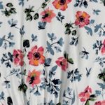 Loft  Dress Womens‎ 10 White Pink Blue Floral Office Boho Bohemian Peasant Preppy Photo 6