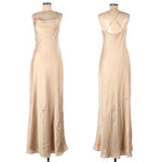 Show Me Your Mumu  Tuscany Dress in Champagne Luxe Satin XL Photo 4