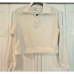 Stars Above cotton waffle cropped quarter zip pullover small Photo 7