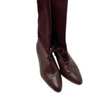 Ted Baker Maroon Suede and Leather Slouchy Twla Boots Size US 6 Photo 7