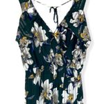 Entro green floral pleated wrap Maxi dress Photo 1