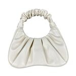 JW Pei  - Gabbi Ruched Hobo Handbag in Ivory Cream Photo 1