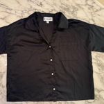 KIKIT Nordstrom Womans Luxurious Long Sleeve Satin Sleep Shirt Pj Size Medium Black Photo 2