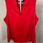 PGA Tour  Airflux Women's XXL Sleeveless Golf‎ Polo Shirt Red New with Tags Photo 0