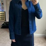 ZARA Blue Button Down Shirt Classic Denim Photo 6