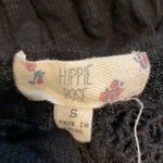 Hippie Rose Women’s  black knit shirt top boho Lace size small oversized Photo 3
