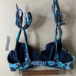 Old Navy NWT  Floral Blue Bikini Top xl Photo 0