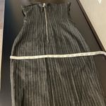 Dolce & Gabbana D&G Grey Pinstripe Gabardine Draped Detail Strapless Mini Dress size S-XS Photo 11