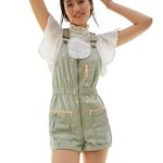 Pilcro x Anthropologie Dessa Overalls – Size XL Green Photo 2