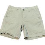 L.L.Bean Favorite Fit Olive Green Shorts Size 4 Regular Organic Cotton Spandex Photo 0
