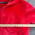 ORGVSM Red Fleece Oversized Hoodie Italy Streetwear Size Medium Unisex Photo 6