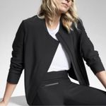 Athleta Cosmic Blazer Jacket Black Women's Size 16 350837 Nylon/Lycra Spandex Photo 1