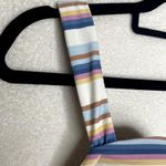 Shade & Shore Target  Light Lift Striped Bralette Bikini Top 38D White Blue Swim Photo 2