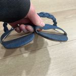 Draper James NEW  Braided Ellie Blue Denim Slip On Sandals Size 7 Photo 6