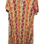 The Pioneer Woman 1X Floral &‎ Striped Short Sleeve Dress For Women White Photo 0