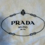 Prada  Drawstring Dust Bag White Blue 11.5” x 11.5” Photo 2