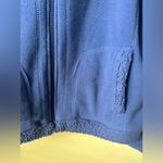 Carolyn Taylor  Blue Fleece Full Zip Sweater Jacket Womens Long Sleeve High Neck Photo 1