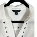 Rock & Republic  White Long Sleeve Studded Blouse‎ Top S Photo 2