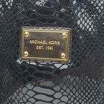 Michael Kors Black Python Style Notebook Cover with Strap Crossbody Bag Photo 13