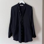 Free People We The Free Summer Daydream Buttondown Top Black Size Small Photo 1