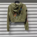 Ed Hardy Womens Hoodie Jacket Large Green Tattoo Graphic Y2K Vintage Streetwear Photo 2
