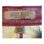 Judy Blue  High Rise Tummy Control Faux Leather Pants‎ Red Women Size 9/29 NWT Photo 11