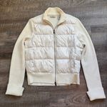 Ralph Lauren  Polo Jeans Co Ivory Knit-Sleeve Puffer Jacket Sweater Size XL Photo 0