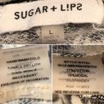 Sugar Lips Sugar + Lips Abstract Print Cowl Neck Swing Mini Dress Cream Black Juniors L Photo 5