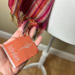 NWT LITTLE PLACES Fair Trade Striped Festival Scarf with Fringe Pink Photo 3