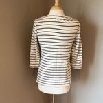 Merona  Black and White Striped Blouse Medium Photo 1
