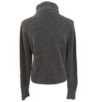 Q&A Vintage  Size M Turtleneck Sweater Cropped Lambswool Angora Grey Gray Y2K Photo 1