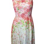 Unique Vintage NWOT  floral white pink and green dress size XS Photo 0
