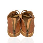 Born Iwa Woven Gladiator Sandals Criss Cross Leather Womens 10 M Brown Back Zip Photo 9