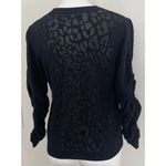 Joie Itana Black Leopard Sweater Photo 4