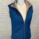 Laura Scott  Teal Quilted Vest-S Photo 3