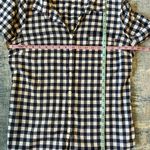J.Crew The Perfect Shirt White Blue Buffalo Plaid Long Sleeve Button Down Medium Photo 6