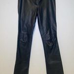 Laundry by Shelli Segal Y2K Pants Black Leather Pants SIZE 6 Photo 0
